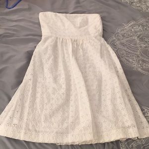 NWT! White Strapless dress from Banana Republic